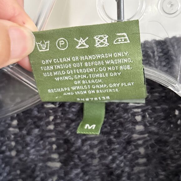 EUC Shannon Woolen Mills Ireland Sweater Fisherman Cable Merino Wool Women's M - Picture 9 of 11